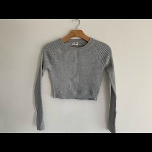 LF Cropped Knit Sweater